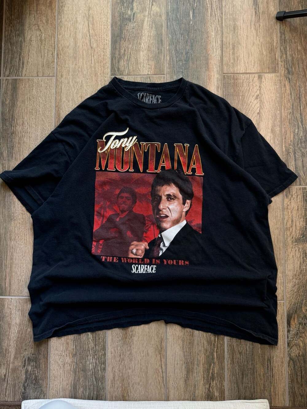 Scarface Tony Montana Graphic T-Shirt Size 2X Black